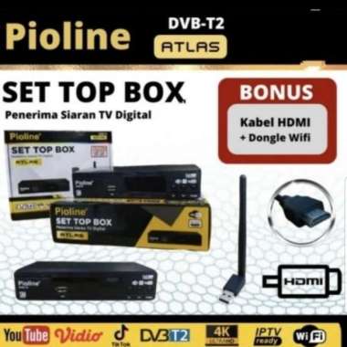 SET TOP BOX PIOLINE STB TV DIGITAL PIOLINE LENGKAP Multivariasi Multicolor