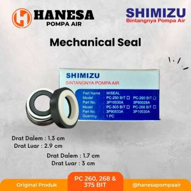 MECHANICAL SEAL SHIMIZU / M Seal Shimizu Asli PC260/268/375