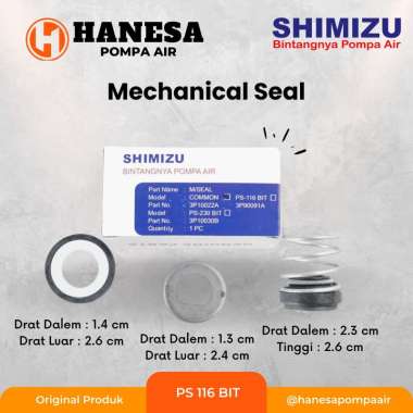 MECHANICAL SEAL SHIMIZU / M Seal Shimizu Asli PS 116 BIT