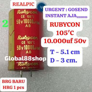 ELCO 10.000uf/50v 10.000uf 50v 10000uf/50v RUBYCON ORIGINAL ECO ELKO EKO