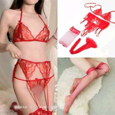 SEXY LINGERIW BIKINI SET STOCKING TA029RD
