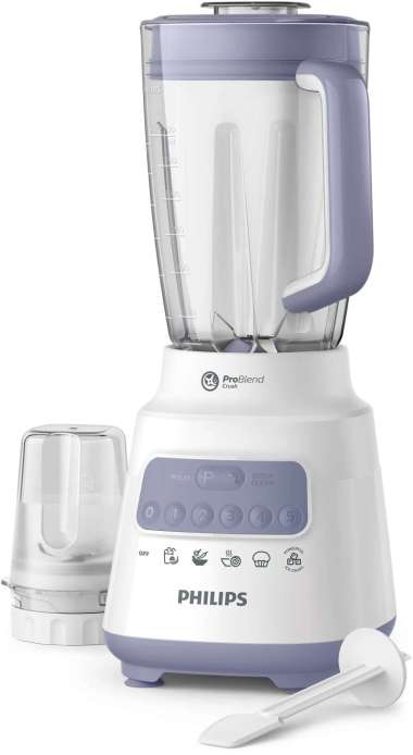 PHILIPS HR 2221 BELENDER BLENDER PLASTIK 2 LITER -Garansi Resmi 2 tahun Lavender