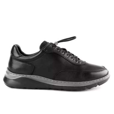 ANDREW ANM19 SEPATU SNEAKER PRIA ORIGINAL SNEAKERS CASUAL KULIT ASLI ORI HITAM