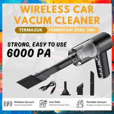 Vacuum Cleaner Portable Mini 2in1 / Vacum Cleaner LED Rechargeable / Car Vacum 2 In 1 Cleaner