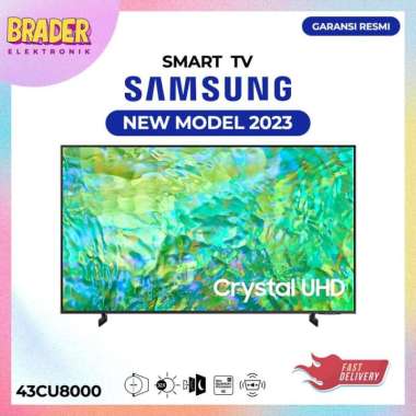 SAMSUNG 43CU8000 CRYSTAL UHD 43 INCH SMART TV 2023 / UA43CU8000KXXD