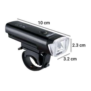 TaffLED Lampu Sepeda LED USB Rechargeable XPG 350 Lumens - HJ-047