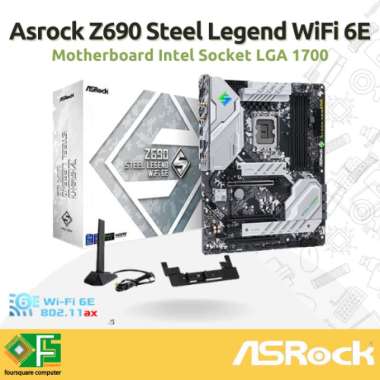 Motherboard Asrock Z690 Steel Legend WiFi 6E Mobo Intel LGA 1700 Resmi