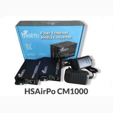 HsAirpo CM1000G Media Converter Fiber Optic HTB CM1000 Gigabyte POE