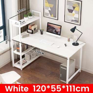 RM Meja KomputerMeja belajarmeja kantormeja pc H-120cm-withe