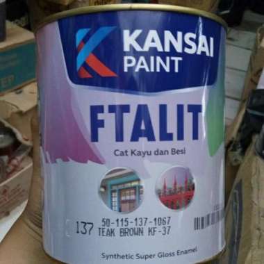 Cat Kayu Dan Besi Cat Ftalit Teak Brown 137 1 liter