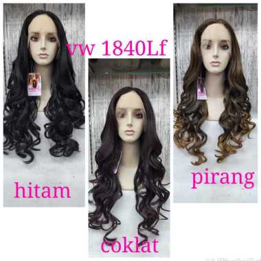 HYO-RI WIG : HALF LACE WIG FRONT LACE WIG LACE WIG WANITA PANJANG CURLY WAVE KRITING KERITING OMBAK 