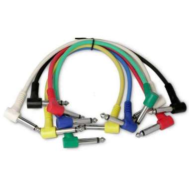 Kabel Gitar L Angle Untuk Pedal Efek Gitar Electric Guitar Cable 6 PCS Kalimba Alat Musik Capok Beka