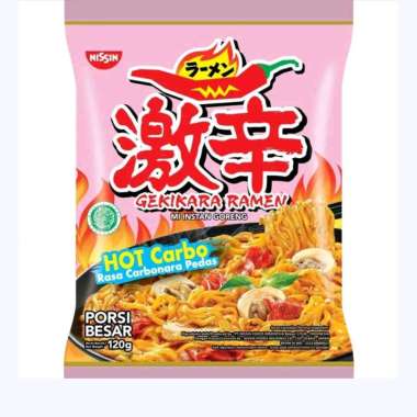 Promo Harga Nissin Gekikara Ramen Carbonara Pedas 120 gr - Blibli