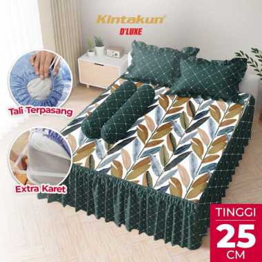 Kintakun DLUXE Sprei Set Rumbai Tinggi 25cm TELANIA 160x200 / 180x200 Seprai Queen King Aesthetic B2