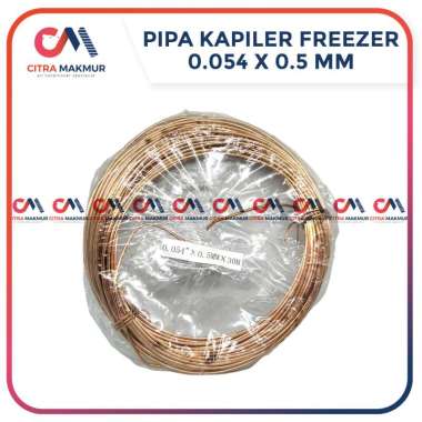 Pipa Kapiler AC 054 Meteran Capiller Tube Tembaga Freon Showcase AC 1pk Kondensor Kompresor 1/2