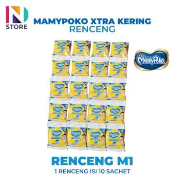 Mamypoko Pants Xtra Kering Renceng S1/M1/L1/XL1/XXL1 1 Renceng ( ISI 10 PCS ) MPP M1 1 RENCENG