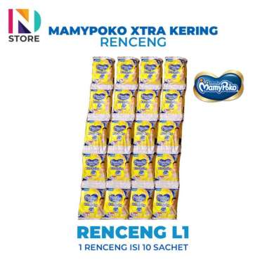 Mamypoko Pants Xtra Kering Renceng S1/M1/L1/XL1/XXL1 1 Renceng ( ISI 10 PCS ) MPP L1 1 RENCENG