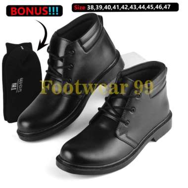 MIVASO sepatu pdh tali 3 pria/paskibra/security/dinas/kerja/tni/polri 40 doop