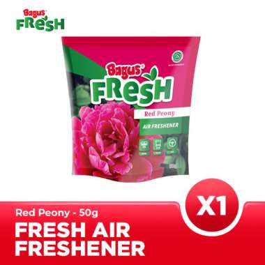 Bagus FRESH Air Freshener Pouch 50 g - Red Peony - Pengharum Ruangan X2 Twin Pack