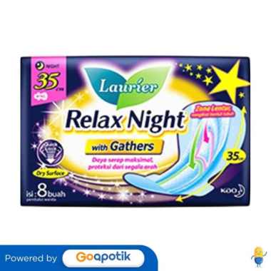LAURIER RELAX NIGHT 35 CM ISI 8 PCS
