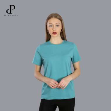 KAOS POLOS PRIA WANITA DEWASA SOFT COTTON 30S OBLONG POLOS UNISEX Biru Telor Asin XXL