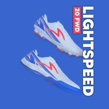 SEPATU BOLA FUTSAL SPECS LIGHTSPEED 20 FG IN WHITE PALACE BLUE CHERRY TOMATO NEW 44 In Sepatu Futsal