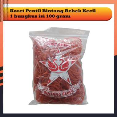 Karet Pentil Bintang Bebek Karet Gelang Lingkaran Kecil 1 ons