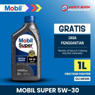 MOBIL SUPER FRICTION FIGHTER 5W-30 - OLI MESIN 4 Liter