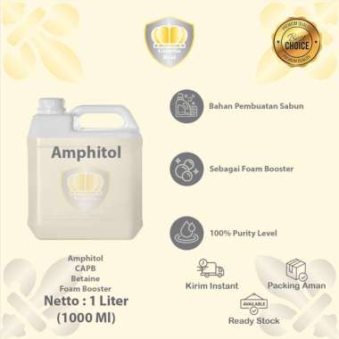 Amphitol 1 Liter/ CAPB 1 Liter/ Betaine 1 Liter/ Foam Booster 1 Liter/ Bahan Pembuatan Sabun/ Penamb