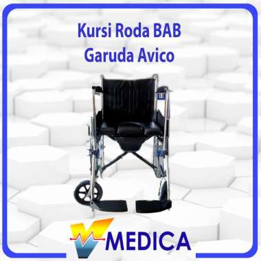 (Instant) Kursi Roda BAB AVICO 2in1 / Kursi Roda Commode Lansia Garuda 21 Max