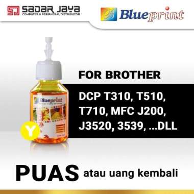 Blueprint Tinta For Brother 100ml Tinta Refill Tinta Printer Brother Yellow
