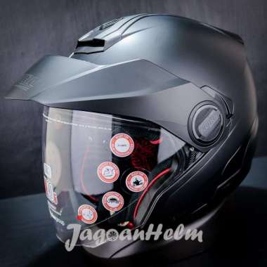 NOLAN HELM N405 JET #10 CLASSIC N-COM | FLAT BLACK | HALF FACE M