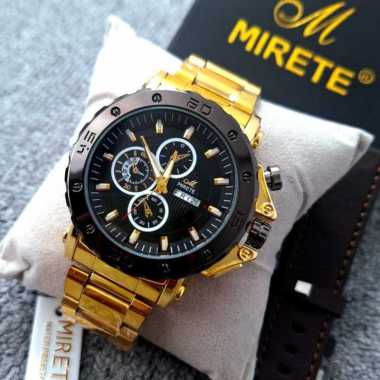 MIRETE Jam Tangan Pria Original Tanggal dan Hari Aktif Tahan Air Dijamin Realpict Sesuai Foto by Wak