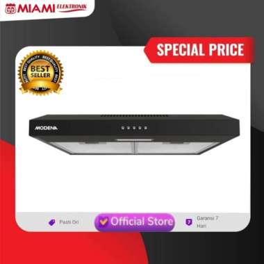 Cooker Hood Modena PX0611DBBK / Penghisap Asap Modena PX 0611 60cm / Slim Hood Modena PX0611 DBBK / 