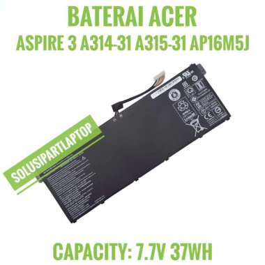 Baterai acer aspire A314-31 A314-32 A314-33 A315-51 AP16M5J AP16M5J