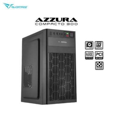 Casing Alcatroz Azzura Compacto 300 M-Atx with PSU Voltron Bronze 235 Tanpa PSU