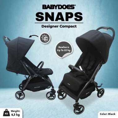Stroller BabyDoes BD 5796 Snaps Kereta Dorong Bayi Black