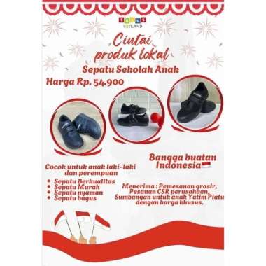 Sepatu Sneakers Anak Laki Laki Perempuan Sepatu Sekolah Hitam Polos Perekat Anak TK SD SMP SMA 41