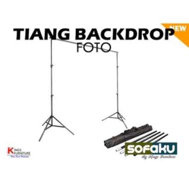 Tiang Backdrop Foto Green Screen Studio Tiang Stand Background - Tiang T Bracket Perlengkapan Foto T