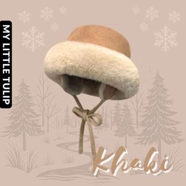 Topi Bucket Winter Wool Hangat / Topi Bulu2 Hangat Musim Dingin / Topi Earmuff Penutup Telinga Salju