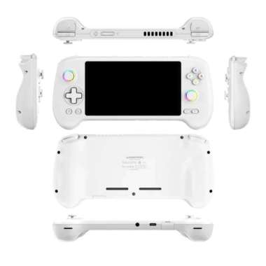 ANBERNIC RG557 12GB 256GB Handheld Gaming Android 14 UFS4.0 Layar AMOLED 5.48 Inch Emulator PS2 Wii