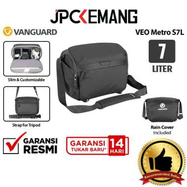 JPC KEMANG Vanguard VEO Metro S7L Sling Bag Camera 7 Liter Tas Kamera Shoulder Bag 7L GARANSI RESMI 