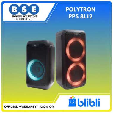 Portable Bluetooth Speaker Polytron PPS 8L12 Karaoke Wireless Partymax Polytron PPS 8L12