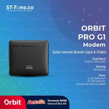 HKM 288 Orbit Pro G1 Telkomsel Modem Wifi 4G LTE Dual Band 2.4GHz 5GHz Free Kuota