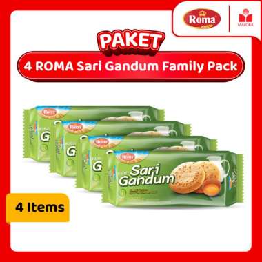 Paket 4 Roma Sari Gandum Family Pack