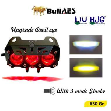 Lampu tembak Laser Foglamp SQL 3 MATA Superbright Hi Loo 60 Watt Kuning Putih
