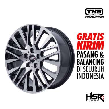 Velg mobil hrv innova juke xpander ring 18 HSR AKITA Black Machine Face