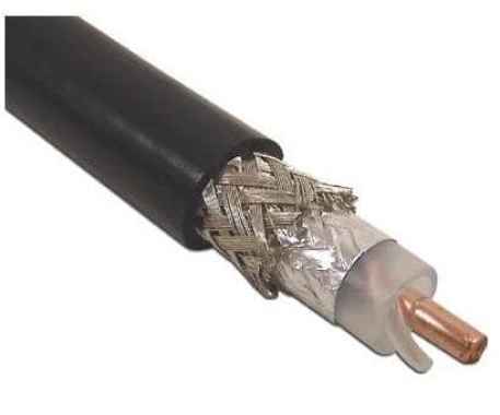 Potongan 20m Belden 9913 Baru Kabel RG-8 Tembaga Tunggal Hitam USA RG8