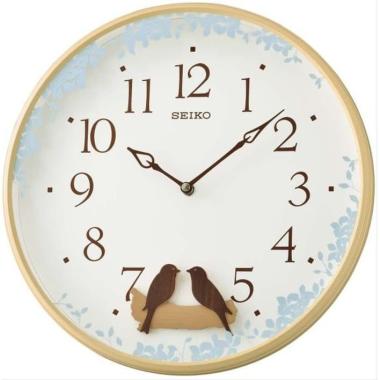 Jam Dinding SEIKO QXC237Z QXC237 burung pendulum Original
