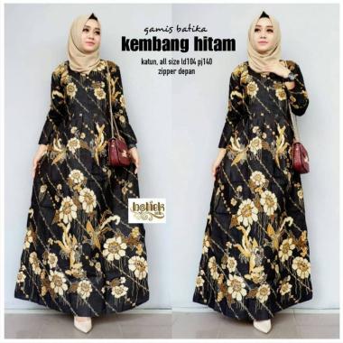 Gamis Kondangan Gaun Pesta Muslim Baju Lebaran Wanita Muslim Modern Batik